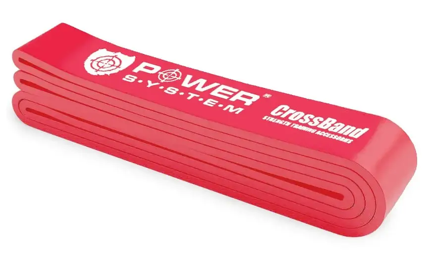 Гумка для фітнесу і кроссфіту Power System PS-4053 CrossFit Level 3 Blue (опір 15-40 кг) (PS-4053_Red) - фото 3