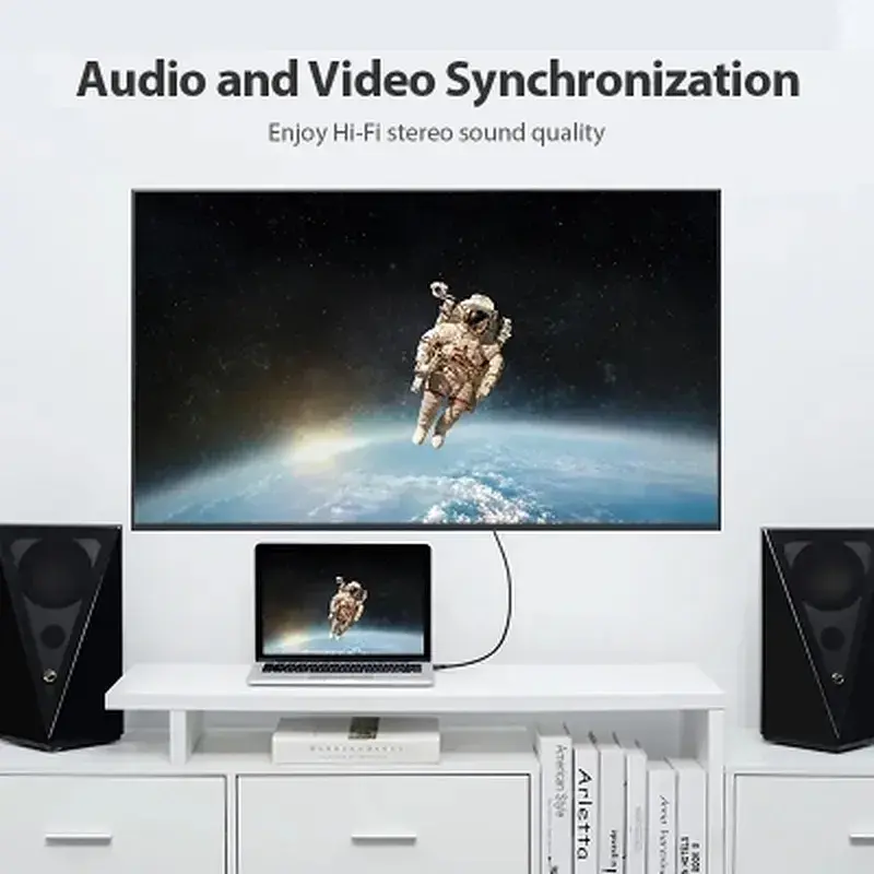 Кабель мультимедійний HDMI M to HDMI M 0.5m 4K60Hz black Vention (AAIBD) - фото 5