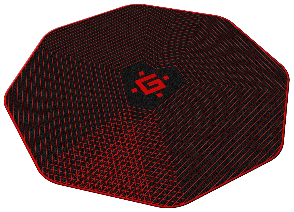 Килимок для мишi Defender Tekta Floor pad Black (50568) (7153541) - фото 3