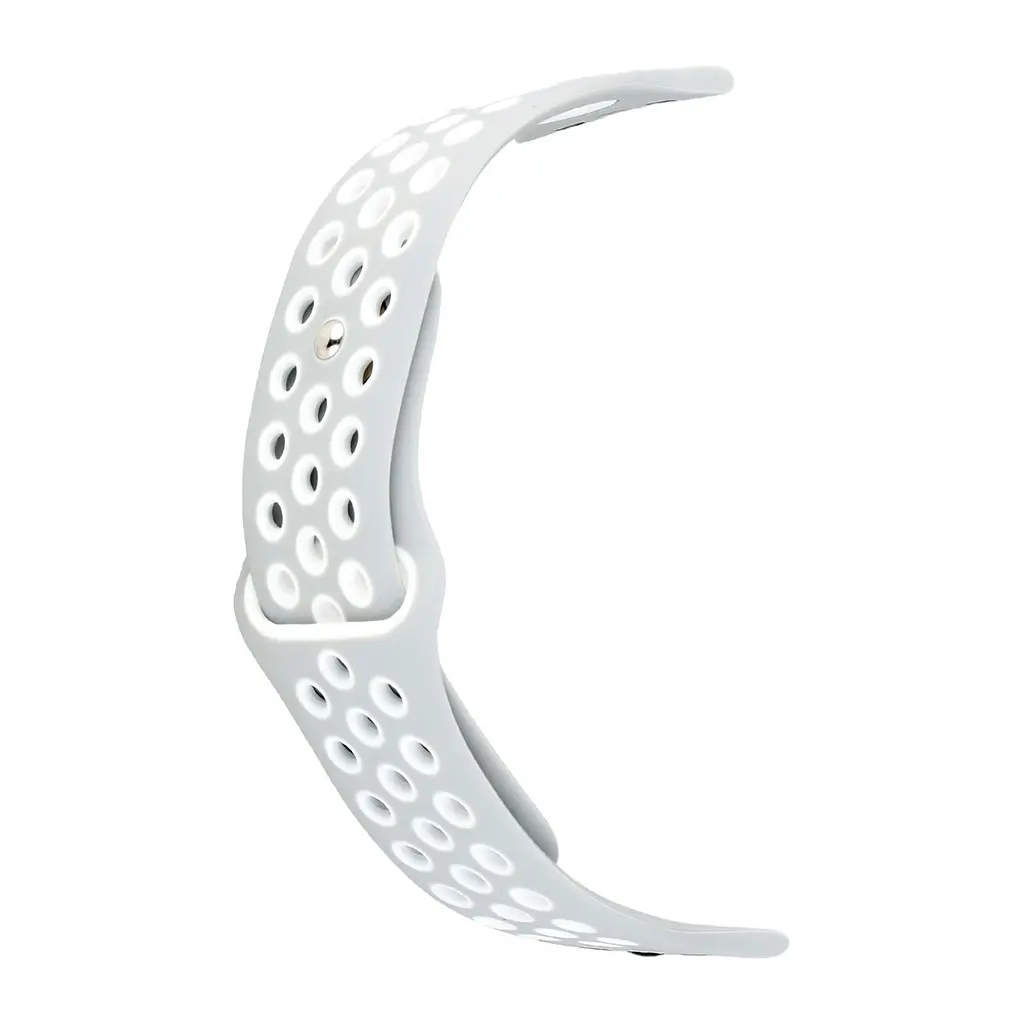 Ремінець Apple Watch Nike Sport 42/44/45/46/49 мм Сірий/Білий S - фото 2