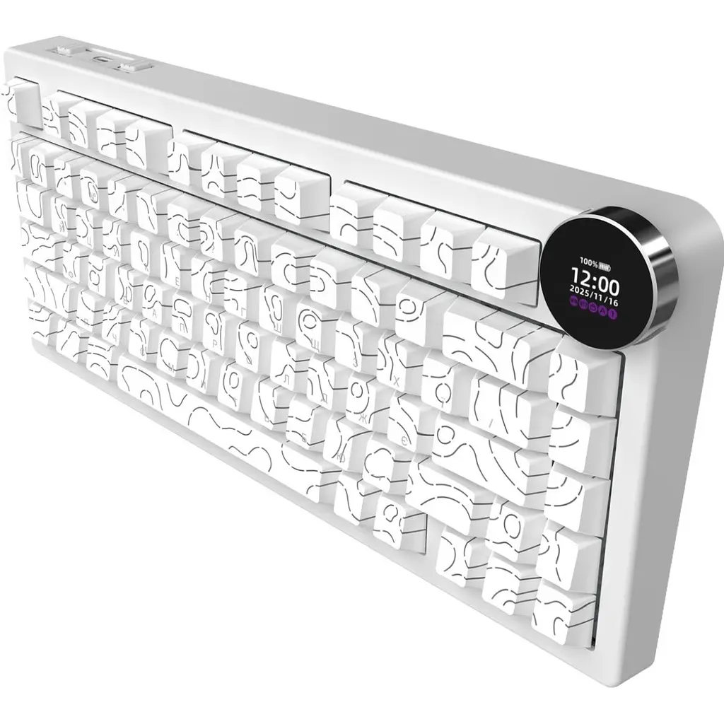 Клавіатура Ajazz AK820 V2 White Peach Switch біла (AK820-V2-WP-S-W) [175698] - фото 4
