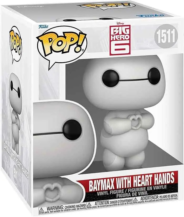 Фигурка Funko Pop Город героев Бэймакс c руками в виде сердца Big Hero 6 Baymax heart hands 15 см BH B 1511 - фото 2