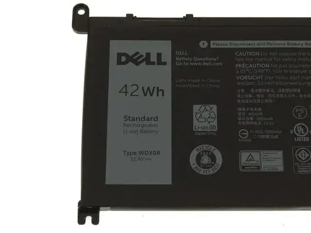 Акумулятор для ноутбука Dell Inspiron 5368 5378 7368 5565 5567 5568 7560 7569 7570 Vostro 5468 (WDX0R 11.4V 42Wh) - фото 2