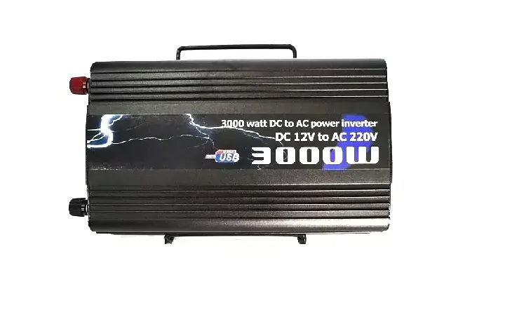 Универсальный автомобильный инвертор UKC 12V/220V 3000W преобразователь напряжения - фото 2