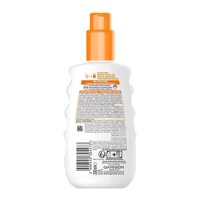 Сонцезахисний спрей Garnier Ambre Solaire Hydra24 SPF30 200 мл - фото 2