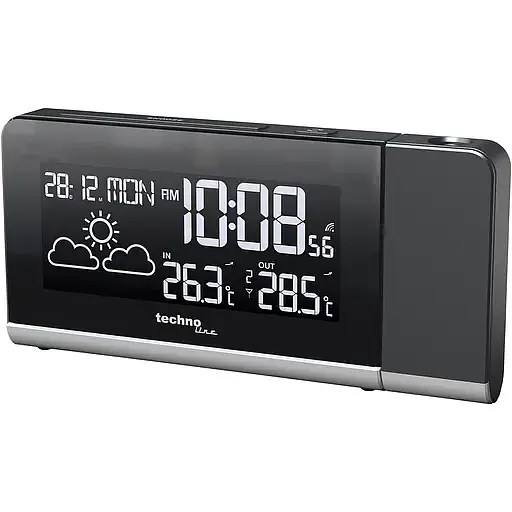 Годинник проєкційний Technoline WT539 Black (WT539) - фото 4
