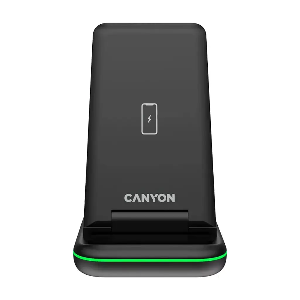 Зарядний пристрій Canyon WS- 304 Foldable 3in1 Wireless charger (CNS-WCS304B) - фото 2