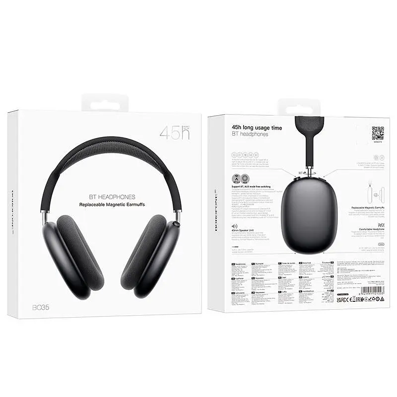 Наушники Borofone BO35 Adorable BT headphones BT5.4, AUX, 45h - фото 2