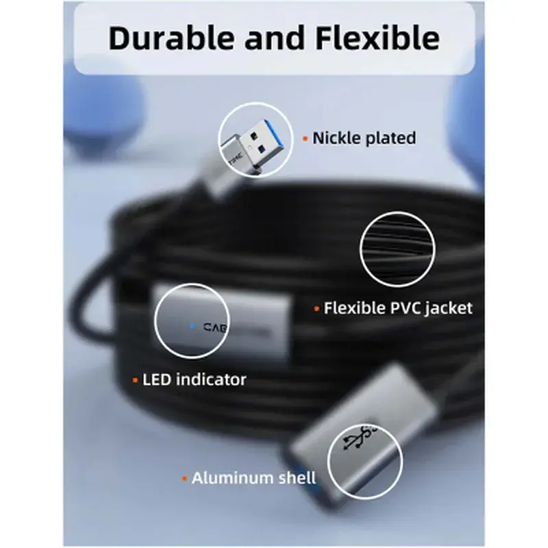 Дата кабель USB 3.0 AM/AF 15.0m active Cabletime (CA915187) - фото 7