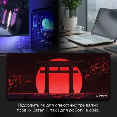 Килимок для мишки GamePro Speed/Control Black-Red (MP275R) - фото 7
