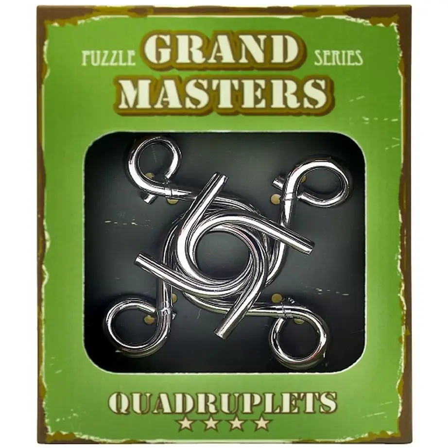 Металева головоломка Eureka Grand Master Puzzles Quadruplets green 473254 - фото 2