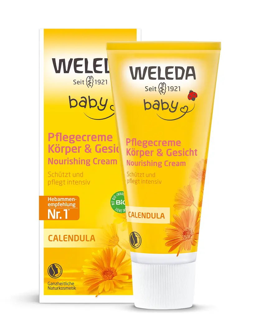 Дитячий живильний крем Weleda Календула, 75 мл (009654DE) - фото 3