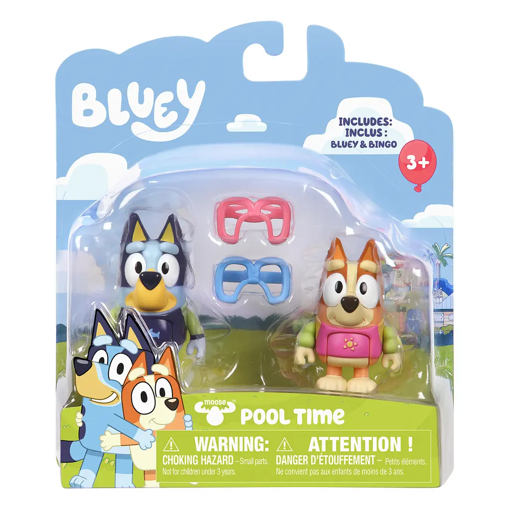Ігровий набір 2 фігурки Bluey Час у басейні (125397) - фото 3