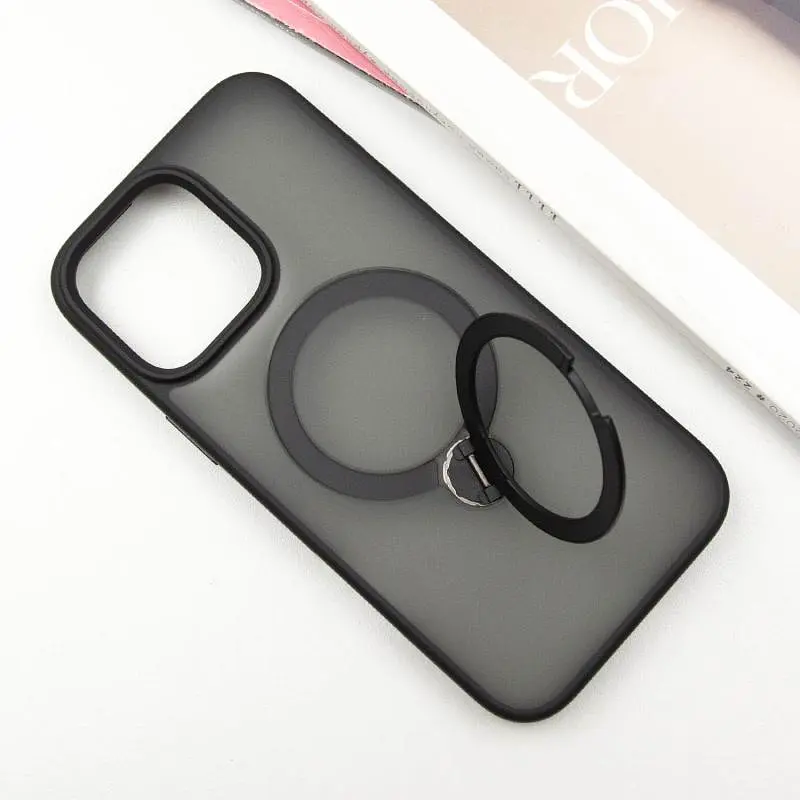 Чехол Ummi Colorful with MagSafe HQ Ring для Apple iPhone 15 Pro (6.1) Black - фото 3