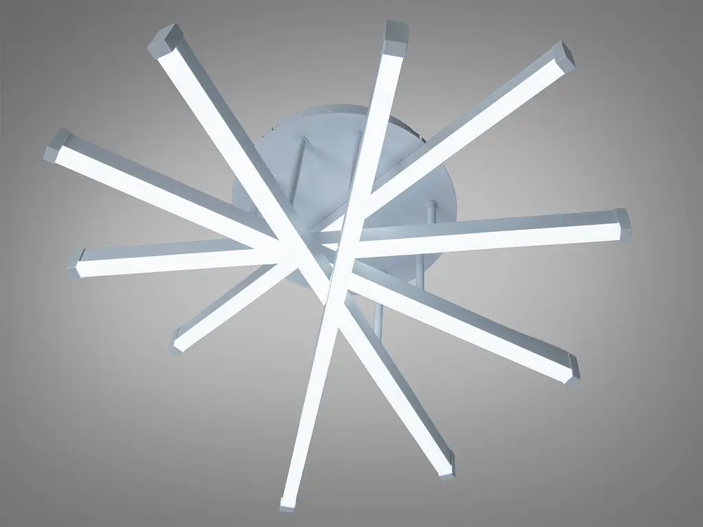Сучасна біла LED люстра Diasha SX815/5WH 70W до 16 м2 геометрія - фото 2