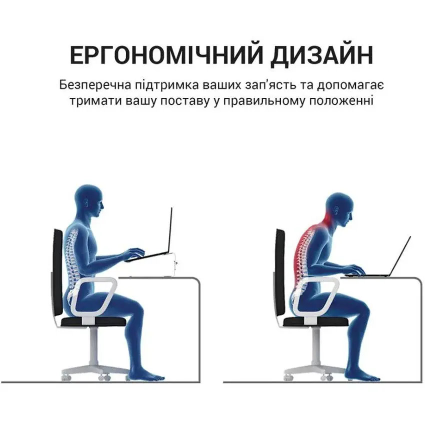 Охолоджувальна підставка для ноутбука до 15.6 дюйма OfficePro LS-121-G 2xfans Aloy Aluminum Gray - фото 5