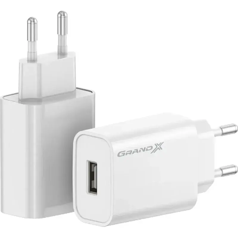 Зарядний пристрій Grand-X Quick Charge QС3.0, + cable USB -> Type C 1m white (CH-550WT) - фото 4