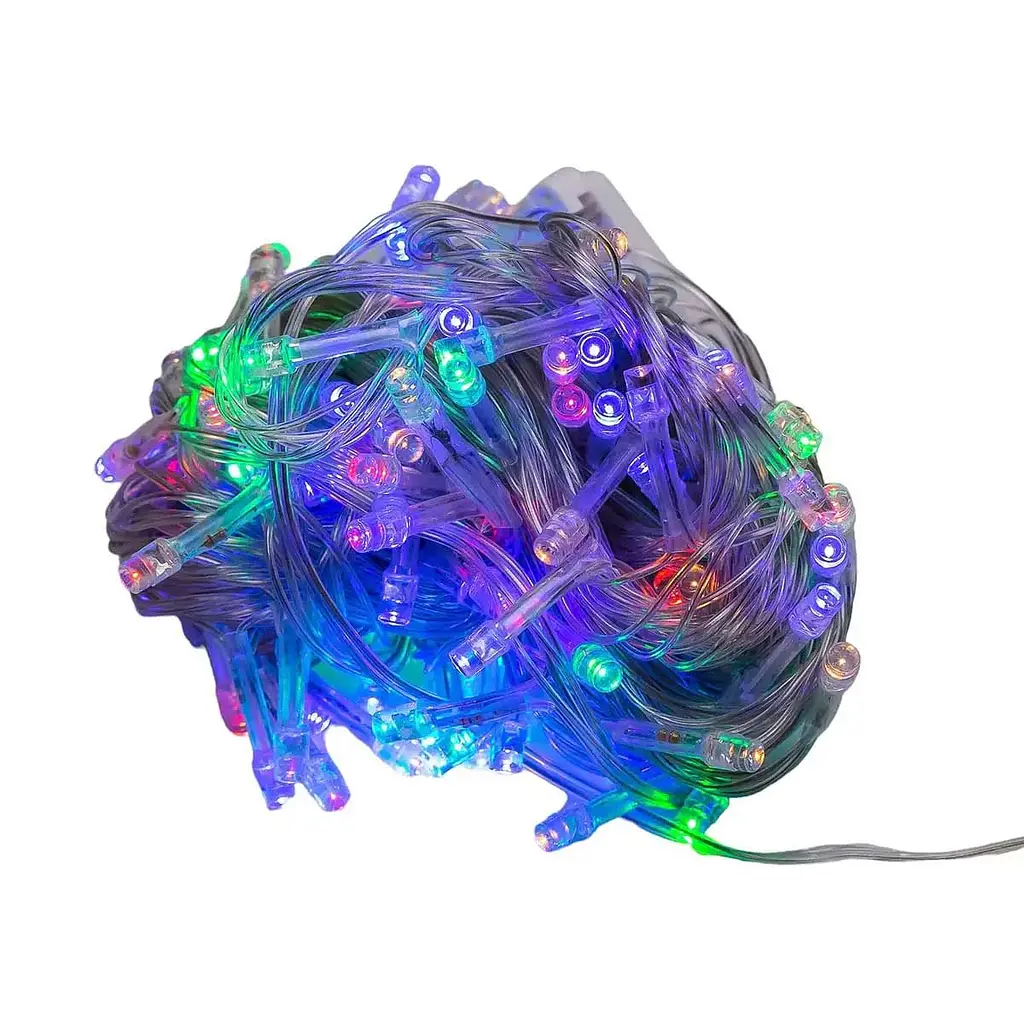 Гирлянда-нить GarlandoPro светодиодная длина 10 м прозрачная, мультиколор (W200LEDML) - фото 6