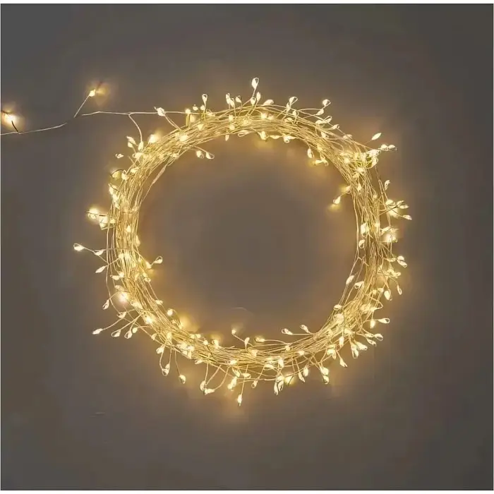 Світлодіодна гірлянда Xmas «Краплі» 30 метрів 900 LED, колір світла Теплий білий, 220В, з пультом ДК - фото 4