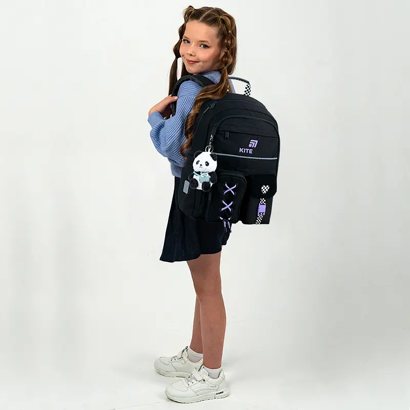 Рюкзак для початкової школи Kite Education 584 Panda Love Чорний (K26-584M-2) - фото 20