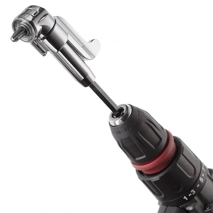 Кутовий адаптер для викруткових насадок, 1/4", Cr-V INTERTOOL VT-0106 - фото 3