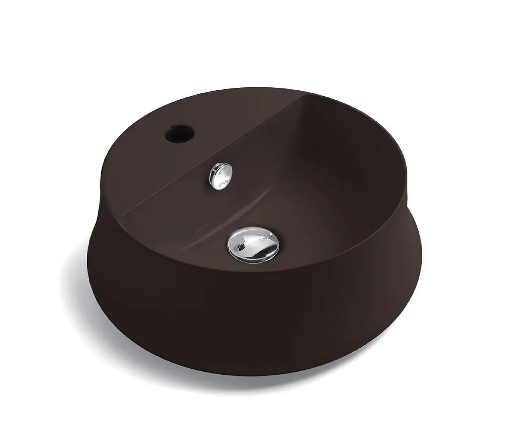 Умивальник Simas Sharp 42 см круглий chocolate matt Коричневий SH03