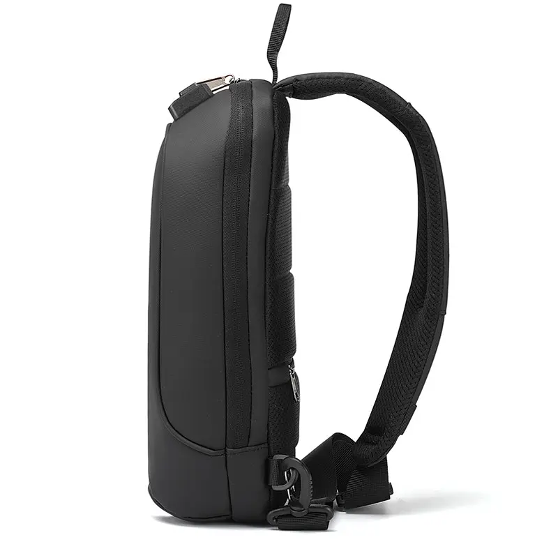 Рюкзак антизлодій з кодовим замком Tigernu T-S8102A на одне плече з USB 5 л Black (16235) - фото 4