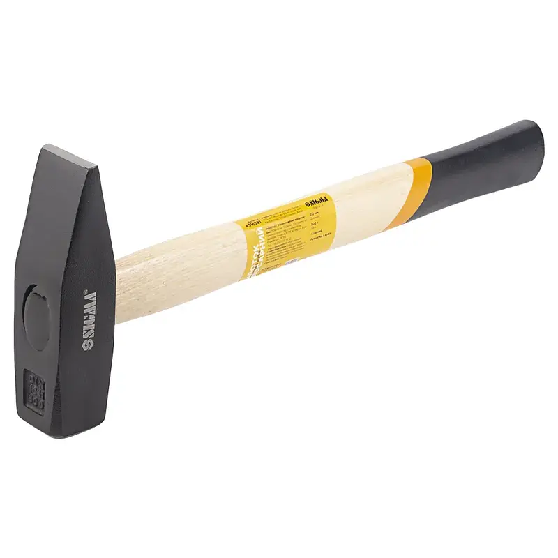 Молоток Sigma 800г слюсарна дерев'яна ручка (дуб) (4316381) - фото 8