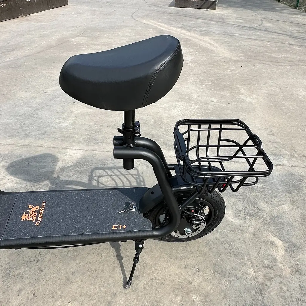 Электросамокат KUGOO Kirin C1+ Plus 18Ah 2025 года с сиденьем и корзиной - фото 9