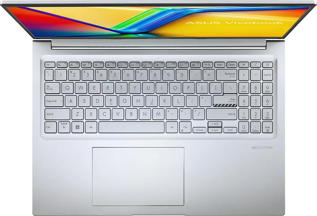 Ноутбук ASUS Vivobook 16 X1605VA-MB235 16' WUXGA IPS, Intel i3-1315U, 16GB, F512GB, UMA, noOS, Сріблястий (90NB10N2-M009K0) - фото 7
