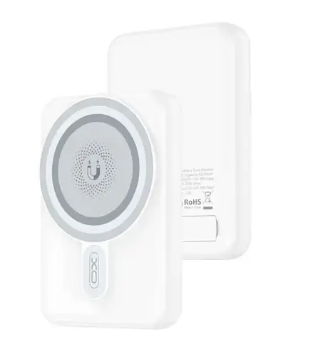 Портативная батарея XO PR264 10000 mAh with MagSafe and Holder + PD20W White - фото 3