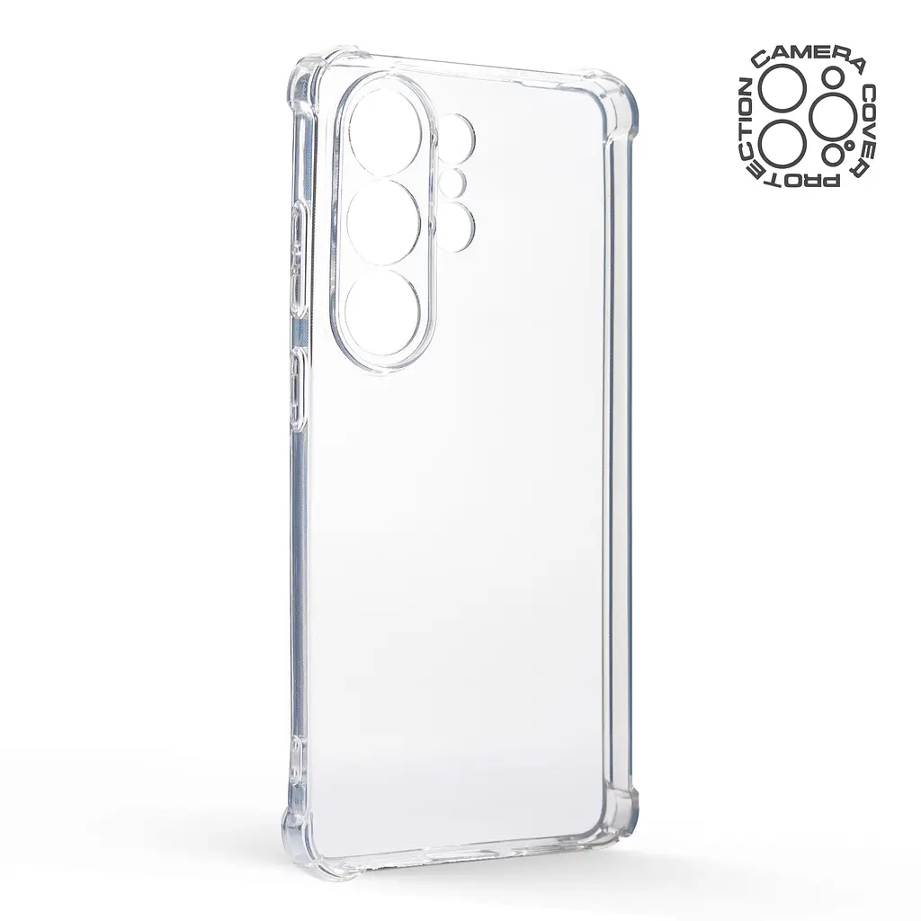 Прозрачный чехол для Samsung Galaxy S26 Ultra 5G с защитой камеры и усиленными бортами, тонкий, силиконовый, бесцветный, ударостойкий, противоударный бампер c закрытой камерой, ArmorStandart (ARM88755) - фото 2