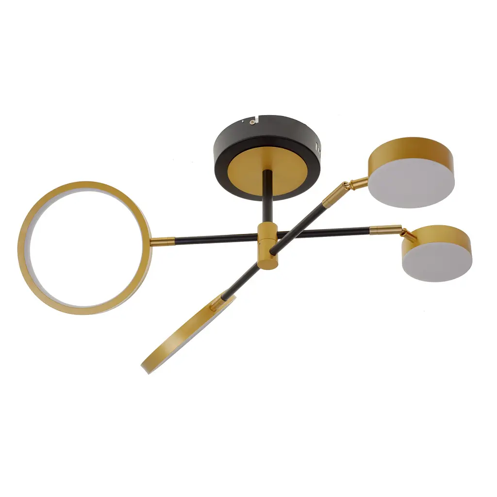 Люстра потолочная Brille в спальню LED 38W WW BK (BL-760С/4) - фото 2