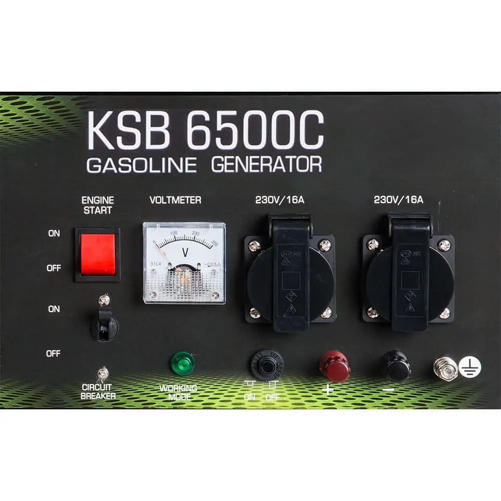 Генератор Синхронний KonnerSohnen Basic KSB 6500C 66.6кг / 5000 Вт / Бензин (KSB6500C) - фото 8