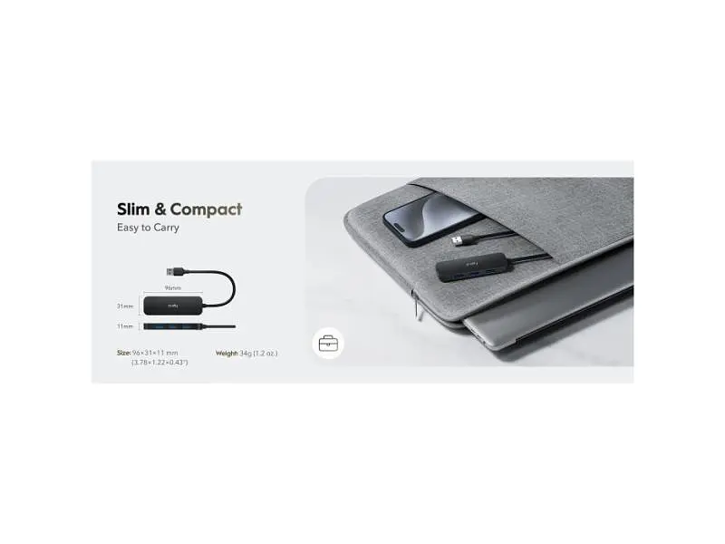 USB-хаб CUDY UH40A Black - фото 3