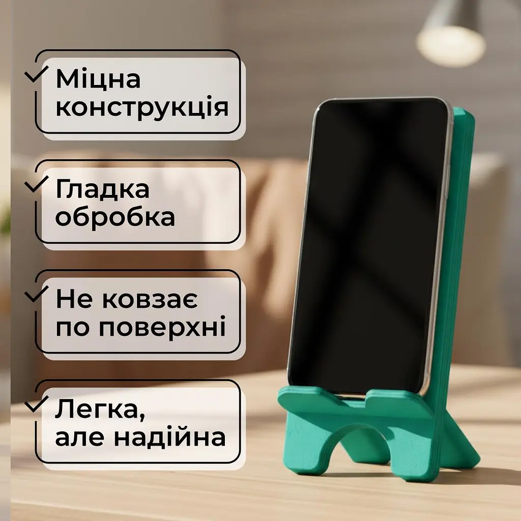 Підставка для телефону дерев’яна настільна Vladi Group «Песик» (VG3001-02) - фото 5