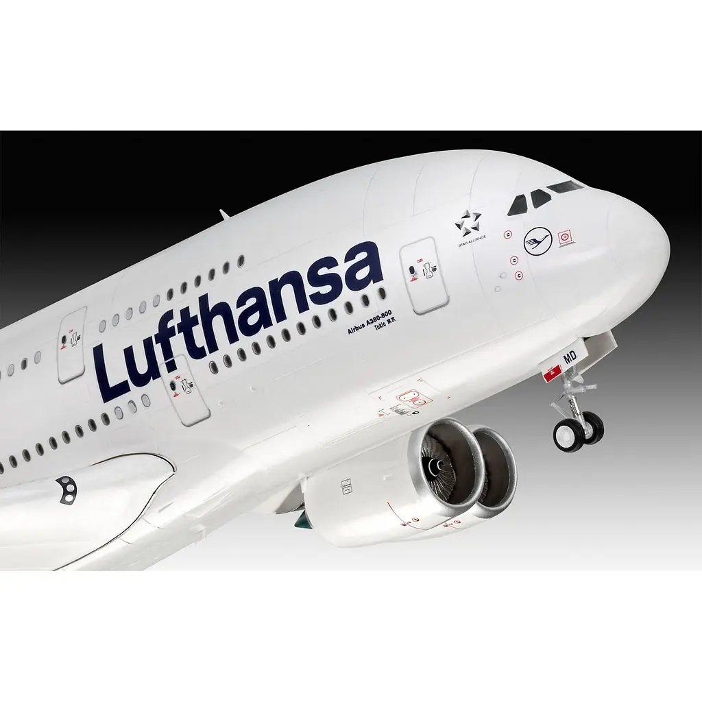 Збірна модель-копія Revell Літак Airbus A380-800 Lufthansa нова ліврея 1:144 (RVL-03872) - фото 5