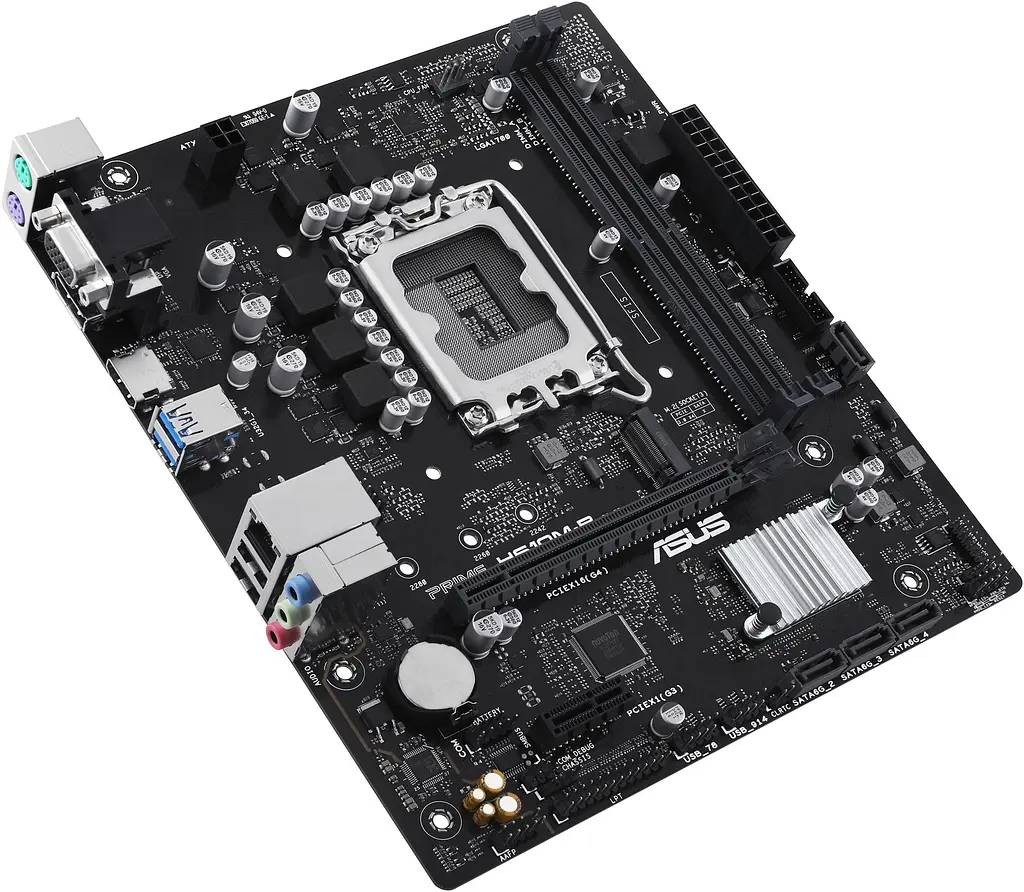 Материнcька плата Asus PRIME H610M-R-SI s1700 H610 2xDDR5 M.2 HDMI D-Sub DP mATX - фото 4