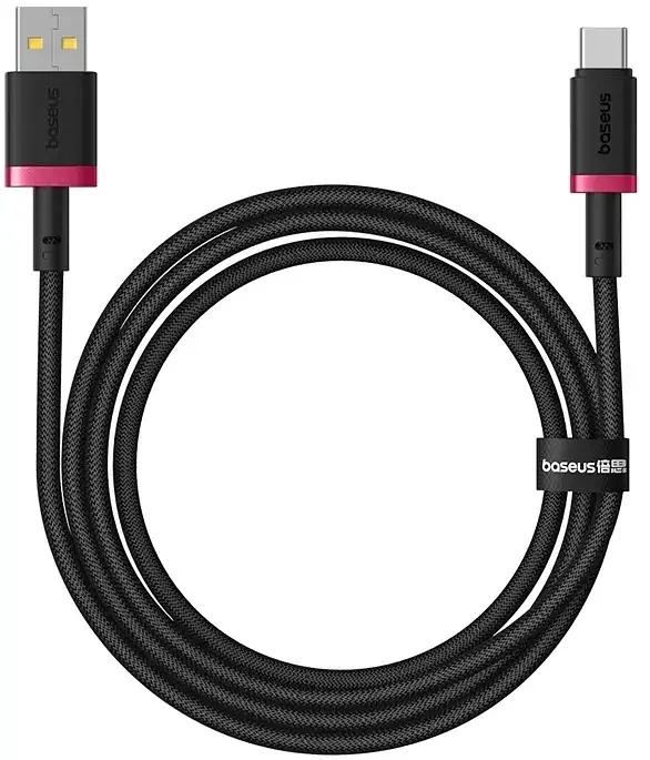 Кабель Baseus Dura Series Cable USB to Type-C 60W 2m P10377802U01-03 Black-Red - фото 3
