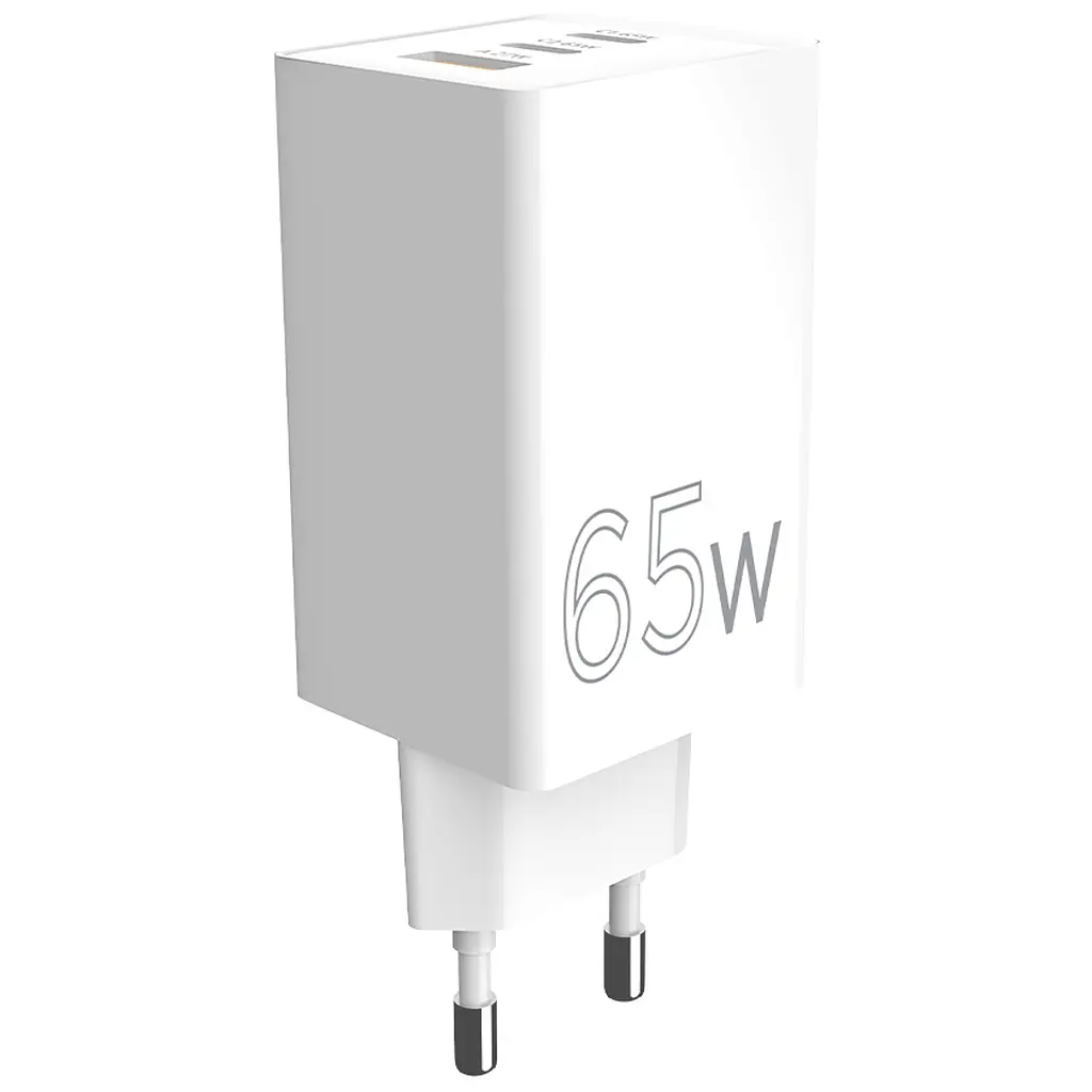 Зарядний пристрій Sigma 2xUSB-C PD65 Вт + 1xUSB QC3.0 GaN X-power PS65-01 білий (4827798637715) - фото 7