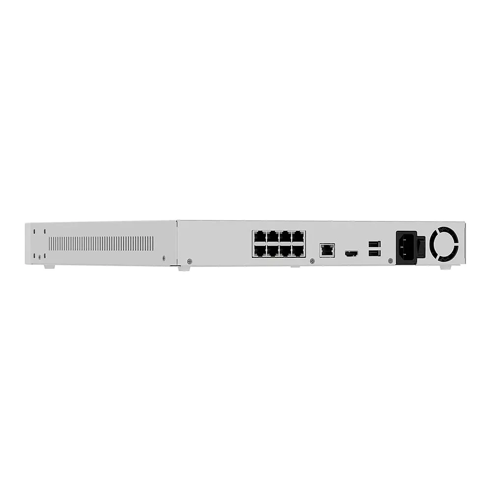 IP-відеореєстратор 16-канальний 12Mp Ajax NVR H2D8PAC (16-ch) White з 8 портами PoE (26-00729) - фото 6