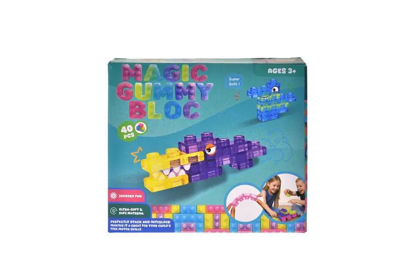 Конструктор силіконовий MAGIC GUMMY BLOC, 40 деталей - фото 2