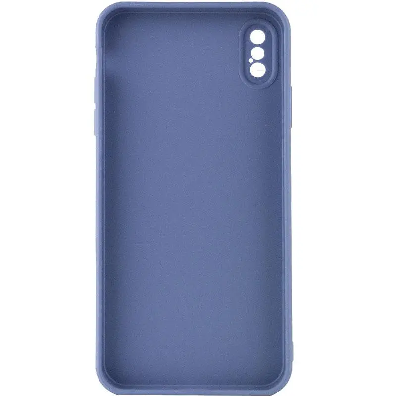 Силіконовий чохол Candy Full Camera для Apple iPhone XS Max (6.5) Блакитний / Mist blue - фото 2