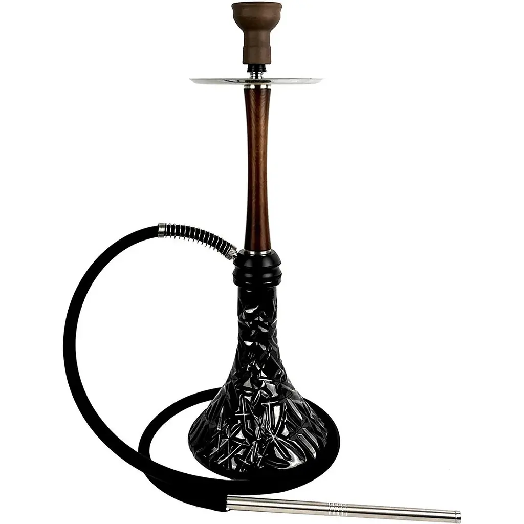 Кальян Aroma Hookah X-Ray Wood Brown Craft Crystal Black - фото 2