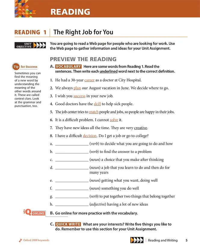 Q Skills for Success 2nd Edition. Reading and Writing 1 Student's Book + iQ Online - Сара Лінн - фото 3