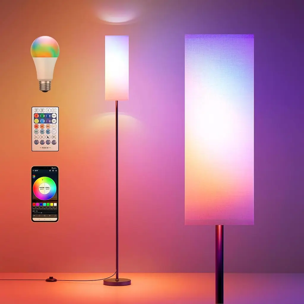 Торшер со светодиодной лампой RGB с управлением приложениями - фото 6