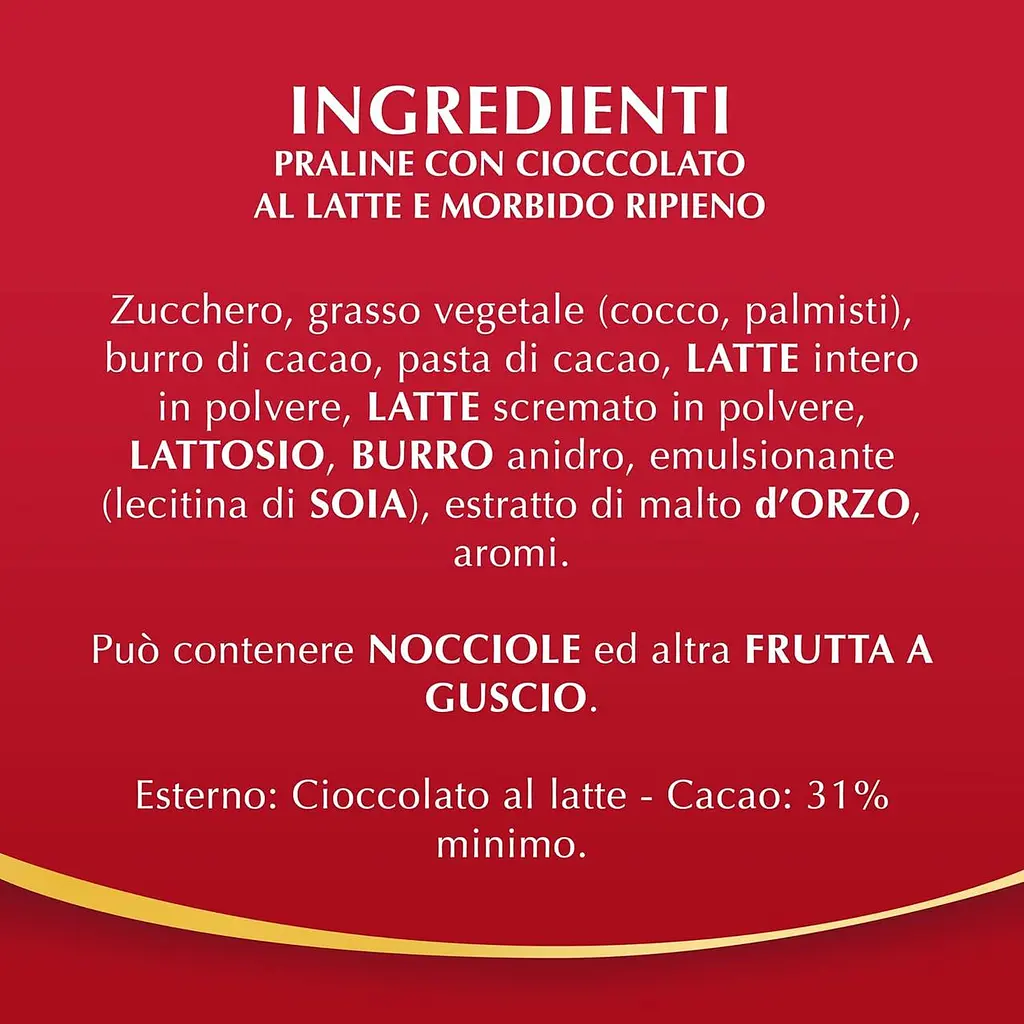 Подарунковий набір шоколадних цукерок Lindt Lindor Maxi Boule Praline di Cioccolato al Latte 44шт 550 г - фото 10