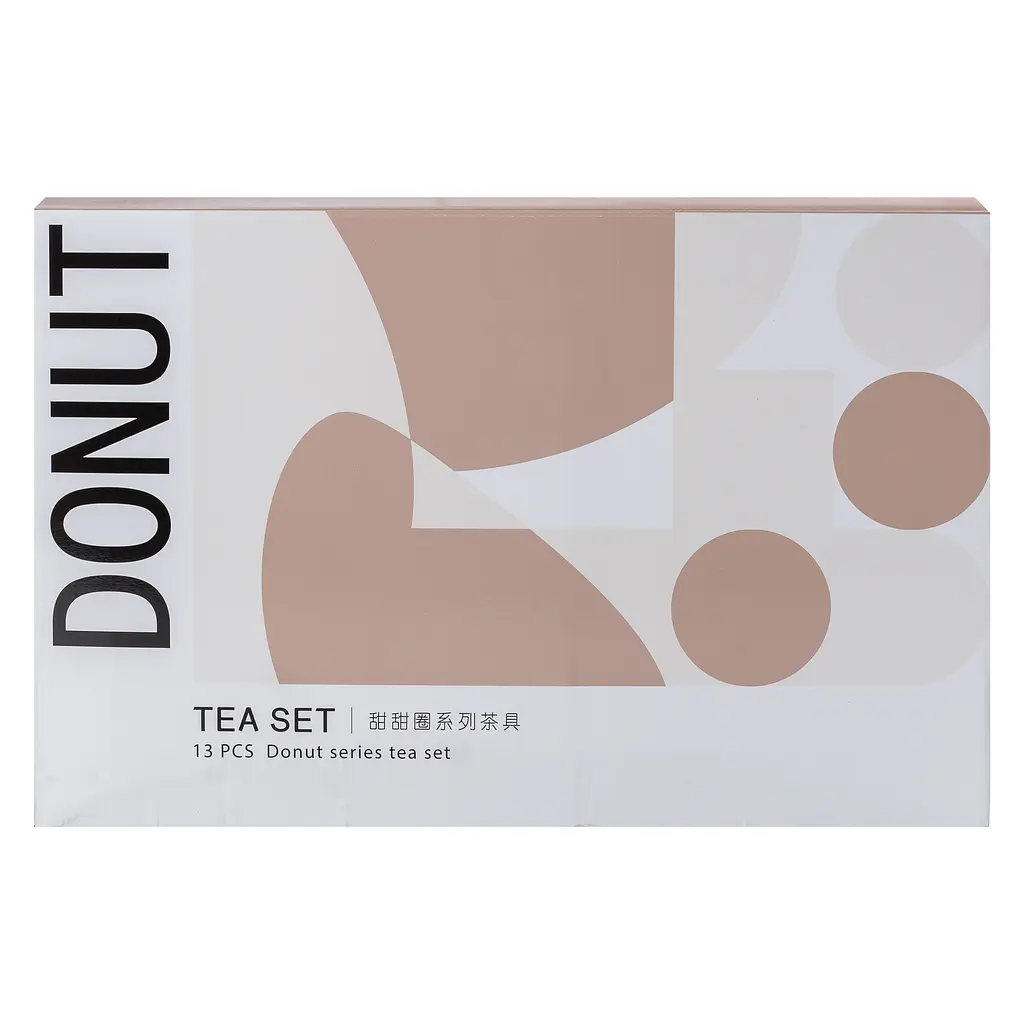Чайный сервиз Donut фарфоровый на 6 персон, бежевый Yiwu HP-15-20 - фото 8