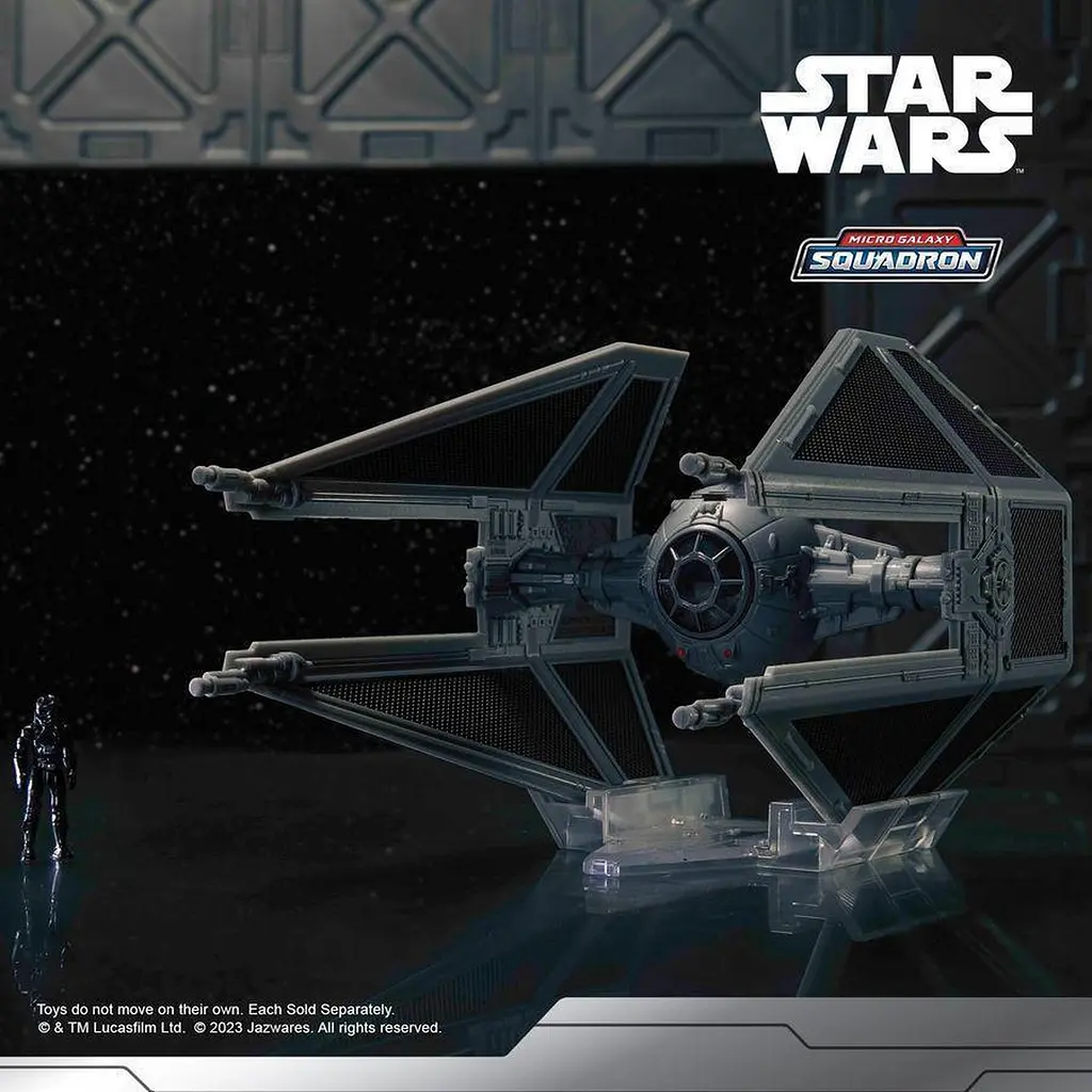 Ігрова колекційна фігурка Jazwares Star Wars Micro Galaxy Squadron TIE Interceptor 7.5 см (SWJ0078) - фото 7