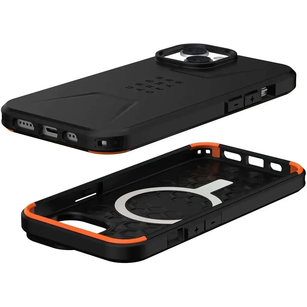 Оригінальний протиударний чохол UAG Civilian для iPhone 14 / iPhone 13 (6.1") Black 114036114040 - фото 8